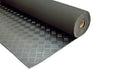 Checkered Rubber Mats-IS 5424 (IM-CRM-BLACKP-12MM1M2M) Size: 12mm Thick x 1M Wide x 2M Long Color: Black, Antiskid Design: Top - Checkered & Bottom - Plain