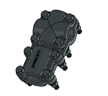 CT STUD CLAMP (BI-METALLIC) 8 BOLTED SUITABLE FOR MOOSE CONDUCTOR (UA) TO 40MM STUD