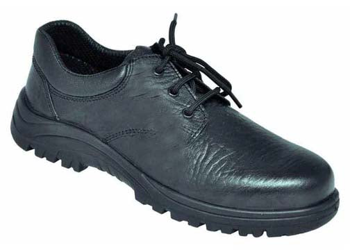 FS 05 Steel Toe Black Work Safety Shoes, Size: 5,PC-17000038