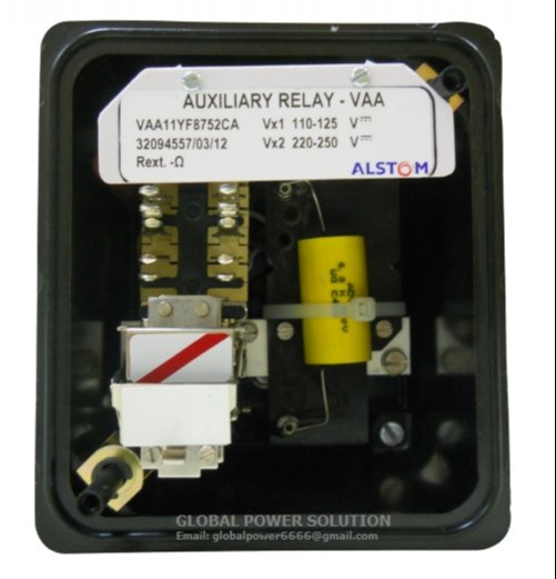 ALSTOM/GE make single element auxiliary relay type VAA11,Contacts: 2NO 2CO SR, Model: VAA11YF8752CA,PC-3000067