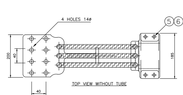 33 KV TERMINAL CONNECTOR FOR 36kV HDB ISOLATOR TO SUIT  4" IPS-EH- EXPANSION TYPE (3150 AMP)