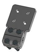 PAD CLAMP 4 BOLTED (100x100x15) FOR ACSR AW CONDOR