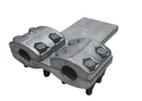 TWIN PAD CLAMP 4 BOLTED FOR ACSR MOOSE TO ACSR MOOSE (100MM SPACING)