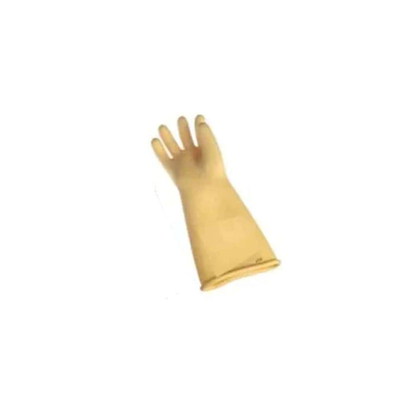 11KV 355mm Rubber Off White Electrical Hand Gloves,PC-17000012