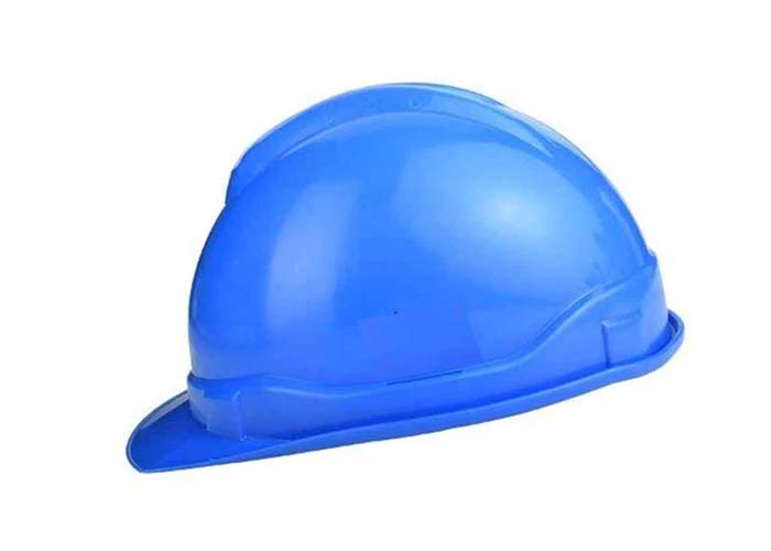 Blue Polymer Nape Type Safety Helmet with Chin Strap, SH-701-B,PC-17000021