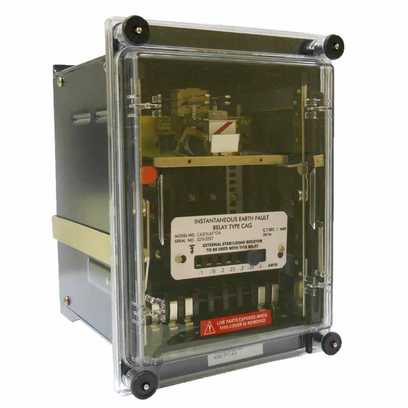 ALSTOM/GE make restricted earth fault relay type CAG Model: CAG14AF12A, PC-3000075