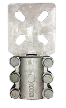 Pad/Flat Terminal Clamp/Connector 90˚ Oblong Holes C/C 32-50mm (Flat 80X80X12 to ACSR Conductor) Single-Single,PC-4100000186