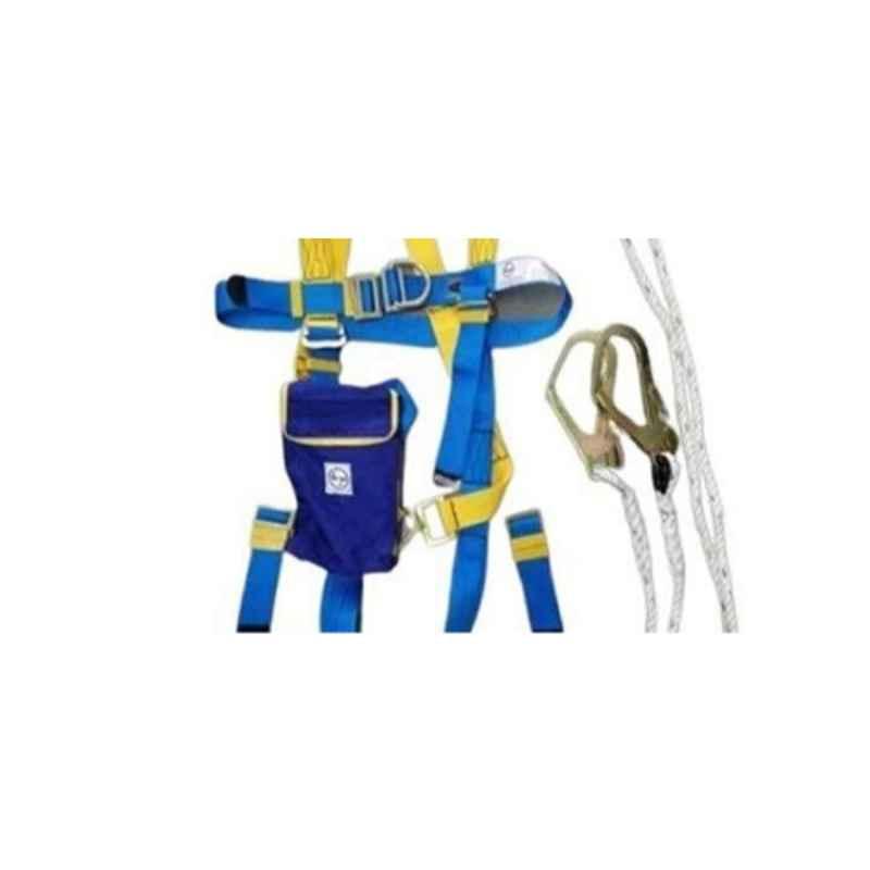 WordStar Yellow & Blue Polyamide Lanyard Full Body Safety Harness with Tool kit -  Voltampz Enterprise