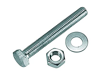 Thread Bolt Fast M16x120 HDG Grade 8.8, 1Bolt,1Nut, 2Pack Washer,1Spring Washer,PC-4000007