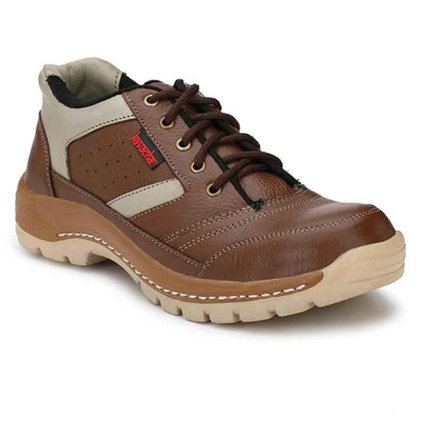 Kavacha S46 Steel Toe Brown Work Safety Shoes, Size: 9 -  Voltampz Enterprise